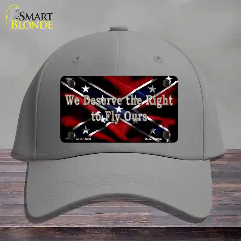 We Deserve The Right Novelty License Plate Hat Cotton / Gray