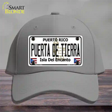 Puerta De Tierra Puerto Rico Novelty License Plate Hat Cotton / Gray