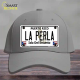 La Perla Puerto Rico Novelty License Plate Hat Cotton / Gray