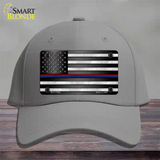 First Responder American Flag Novelty License Plate Hat Cotton / Gray