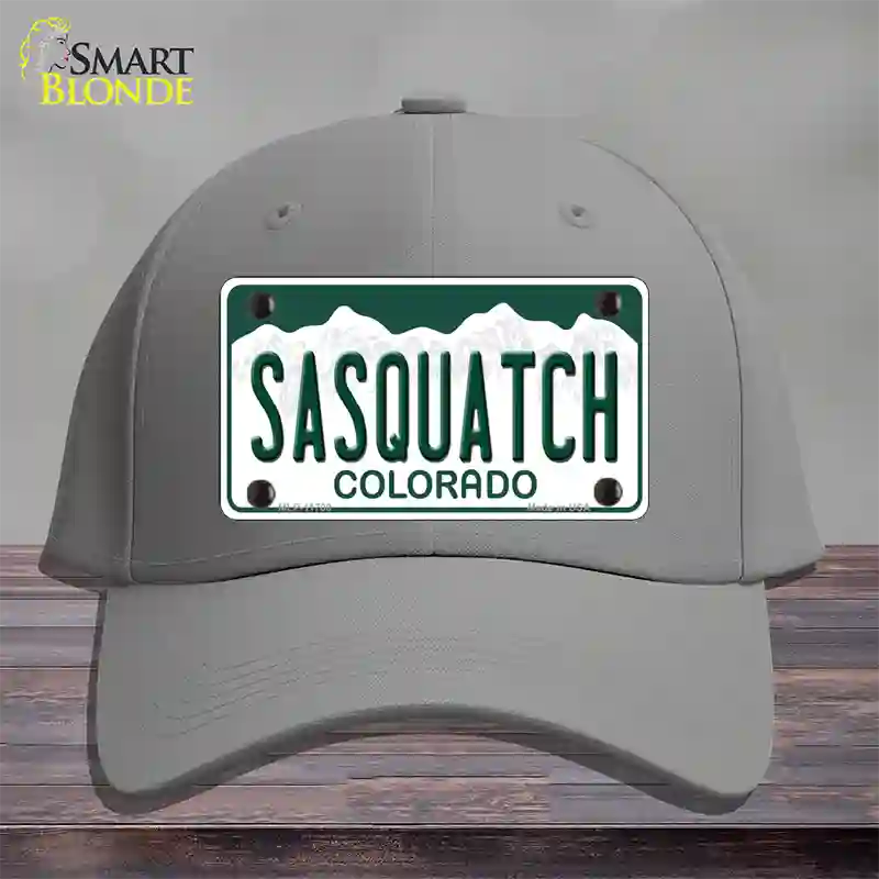 Sasquatch Colorado Novelty License Plate Hat Cotton / Gray