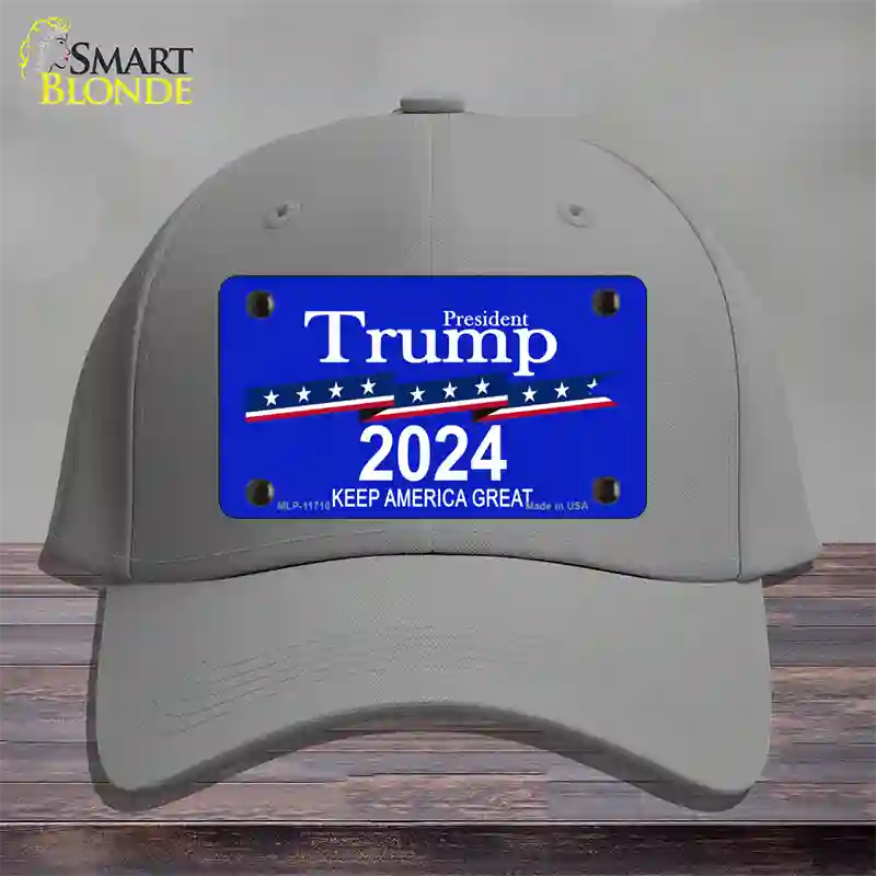 President Trump 2024 Novelty License Plate Hat Cotton / Gray