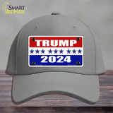 Trump 2024 Star Novelty License Plate Hat Cotton / Gray