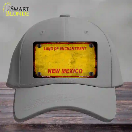 New Mexico Rusty Blank Novelty License Plate Hat Cotton / Gray