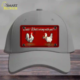 Dude Whats Wrong With You Novelty License Plate Hat Cotton / Gray