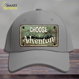 Choose Adventure Novelty License Plate Hat Cotton / Gray