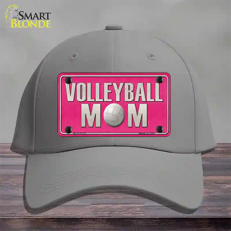 Volleyball Mom Novelty License Plate Hat Cotton / Gray