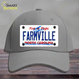 Farmville North Carolina State Novelty License Plate Hat Cotton / Gray