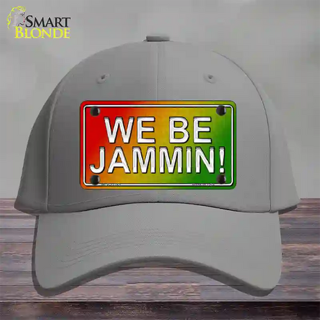 We Be Jammin Rasta Novelty License Plate Hat Cotton / Gray