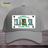 Isla Del Sol Florida Novelty License Plate Hat Cotton / Gray