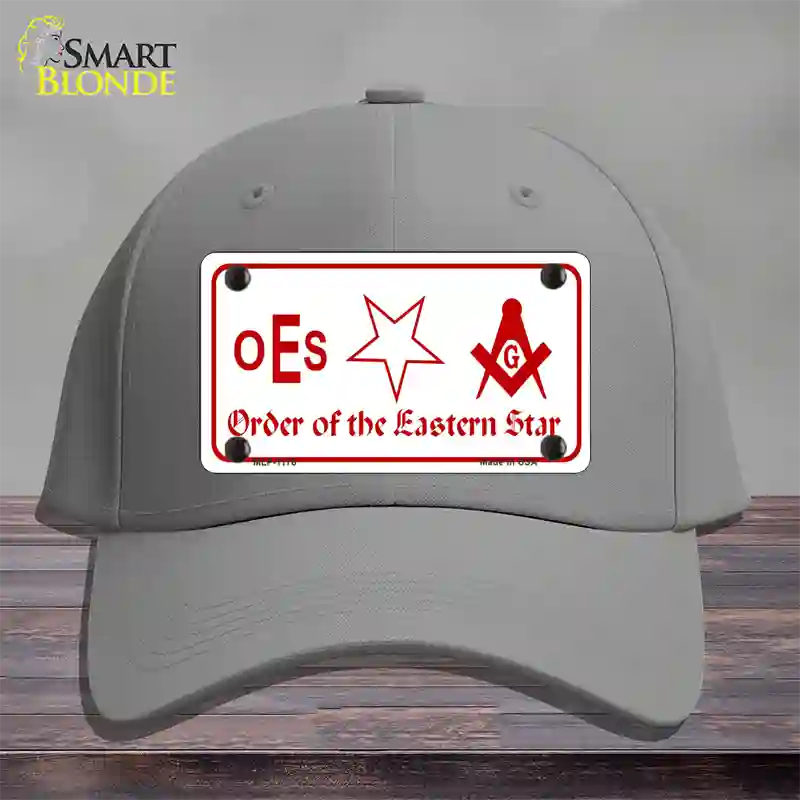 Order Of The Eastern Star Novelty License Plate Hat Cotton / Gray