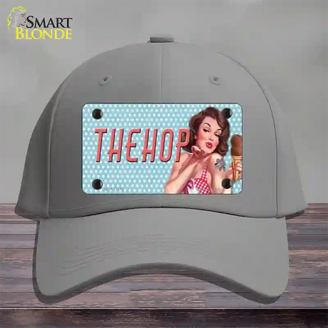 The Hop Vintage Pinup Novelty License Plate Hat Cotton / Gray