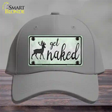 Get Naked Novelty License Plate Hat Cotton / Gray