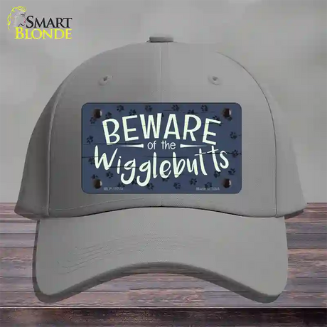 Beware of the Wigglebutts Novelty License Plate Hat Cotton / Gray