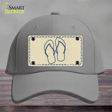 Flip Flops Novelty License Plate Hat Cotton / Gray