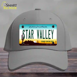 Star Valley Arizona Novelty License Plate Hat Cotton / Gray