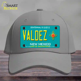 Valdez New Mexico Novelty License Plate Hat Cotton / Gray