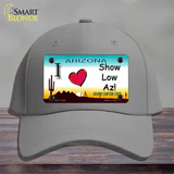 I Love Show Low AZ Novelty License Plate Hat Cotton / Gray