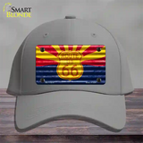 Route 66 Arizona Flag Novelty License Plate Hat Cotton / Gray