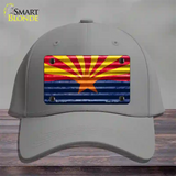 Arizona Flag Novelty License Plate Hat Cotton / Gray