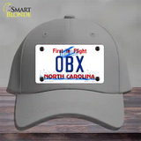 OBX North Carolina Novelty License Plate Hat Cotton / Gray