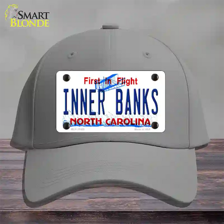 Inner Banks North Carolina Novelty License Plate Hat Cotton / Gray