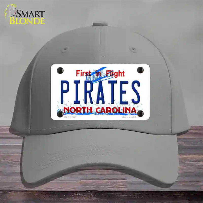 Pirates North Carolina Novelty License Plate Hat Cotton / Gray