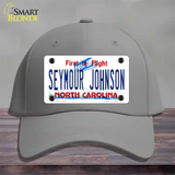 Seymour Johnson North Carolina Novelty License Plate Hat Cotton / Gray