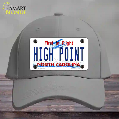 High Point North Carolina Novelty License Plate Hat Cotton / Gray