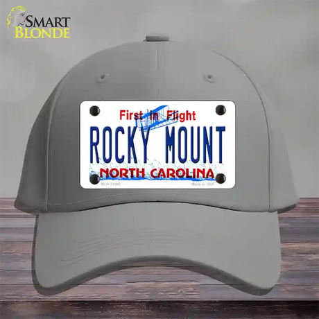 Rocky Mount North Carolina Novelty License Plate Hat Cotton / Gray