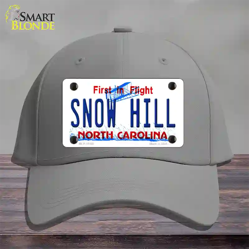 Snow Hill North Carolina Novelty License Plate Hat Cotton / Gray