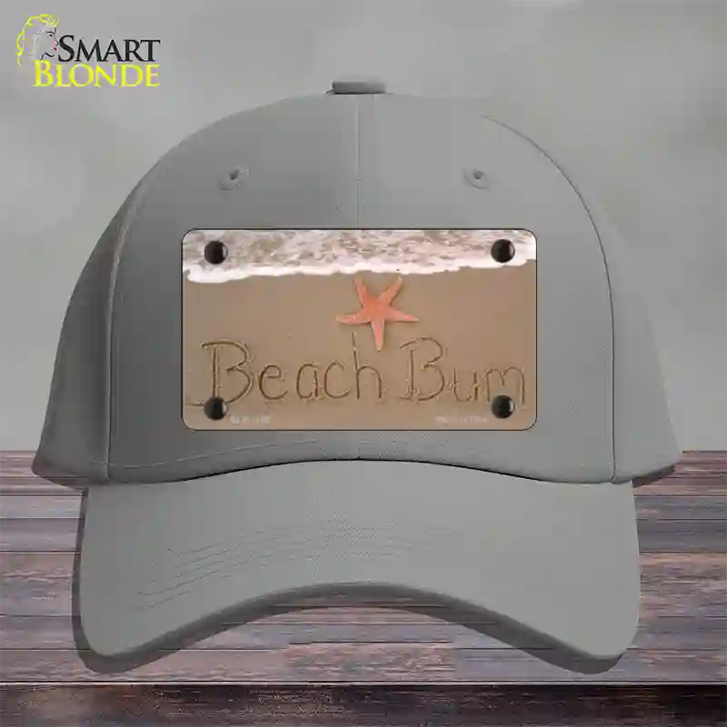 Beach Bum Novelty License Plate Hat Cotton / Gray