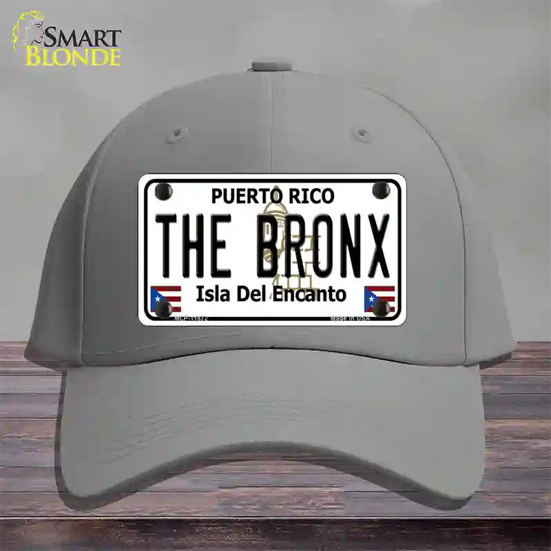 The Bronx Puerto Rico Novelty License Plate Hat Cotton / Gray