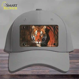 Tiger Novelty License Plate Hat Cotton / Gray