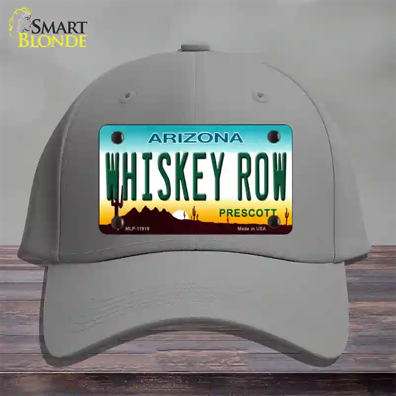 Whiskey Row Arizona Novelty License Plate Hat Cotton / Gray