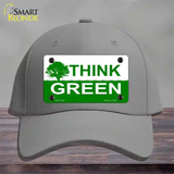 Think Green Novelty License Plate Hat Cotton / Gray