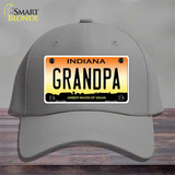 Indiana Grandpa Novelty License Plate Hat Cotton / Gray