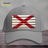 Alabama Corrugated Flag Novelty License Plate Hat Cotton / Gray