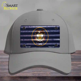 Utah Corrugated Flag Novelty License Plate Hat Cotton / Gray