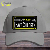 Cant Scare Me Novelty License Plate Hat Cotton / Gray