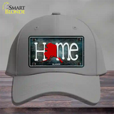 Alaska Home State Outline Novelty License Plate Hat Cotton / Gray