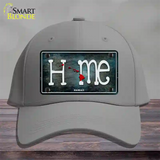 Hawaii Home State Outline Novelty License Plate Hat Cotton / Gray