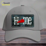 Kentucky Home State Outline Novelty License Plate Hat Cotton / Gray