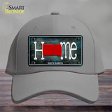 South Dakota Home State Outline Novelty License Plate Hat Cotton / Gray