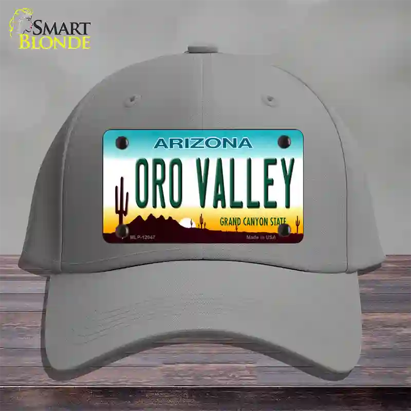 Oro Valley Arizona Novelty License Plate Hat Cotton / Gray