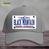 Black Mountain North Carolina Novelty License Plate Hat Cotton / Gray