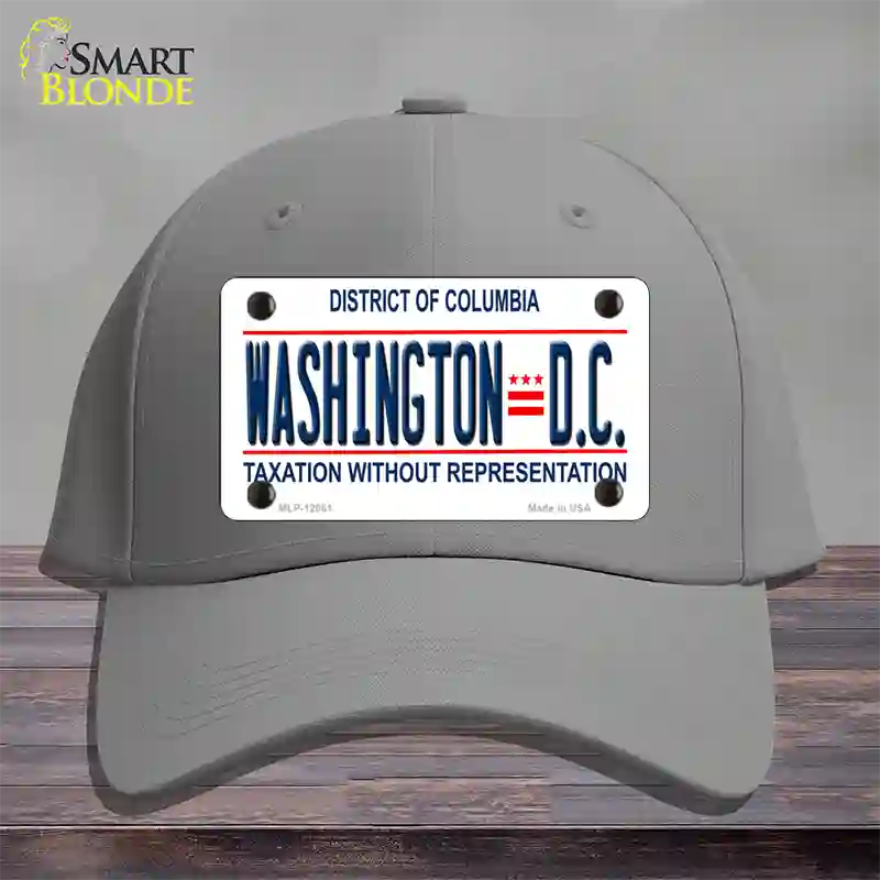 District Of Columbia Novelty License Plate Hat Cotton / Gray