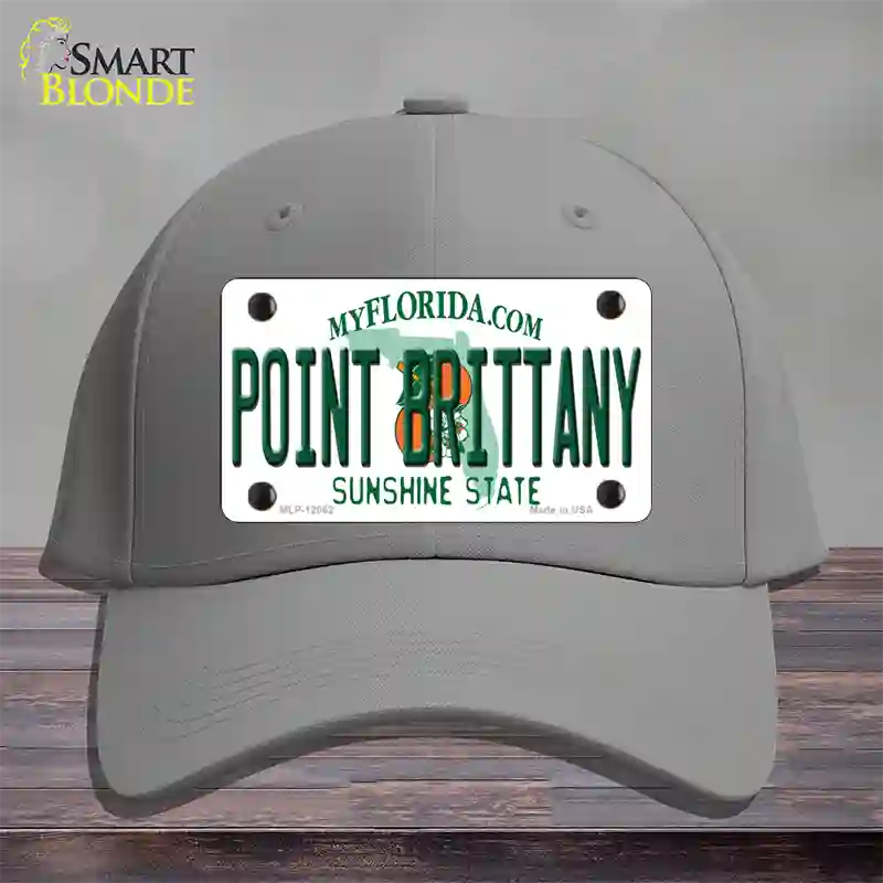 Florida Point Brittany Novelty License Plate Hat Cotton / Gray