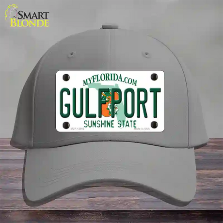 Florida Gulfport Novelty License Plate Hat Cotton / Gray