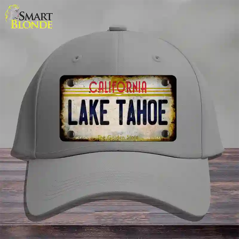 California Lake Tahoe Novelty License Plate Hat Cotton / Gray